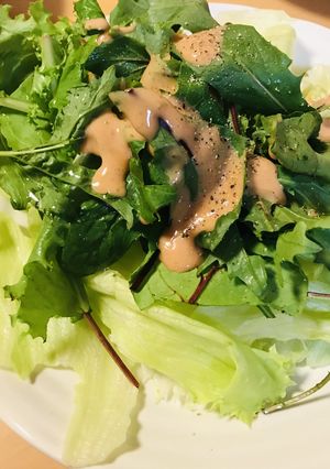 マヨ＆ケチャで作るドレッシングのサラダ-レシピのメイン写真