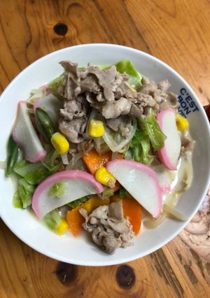 楽々フライパン１つ野菜たっぷりちゃんぽん-レシピのメイン写真