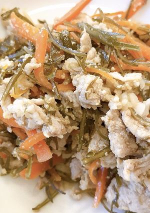 昆布のうまみ　豚肉と昆布の炒め煮-レシピのメイン写真