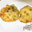 揚げ焼きで簡単♬枝豆とコーンのかき揚げ