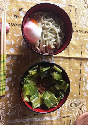 温玉納豆つけ麺-レシピのメイン写真
