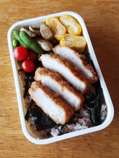 お弁当(6/30)とんかつ-レシピのメイン写真