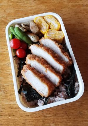 お弁当(6/30)とんかつ-レシピのメイン写真