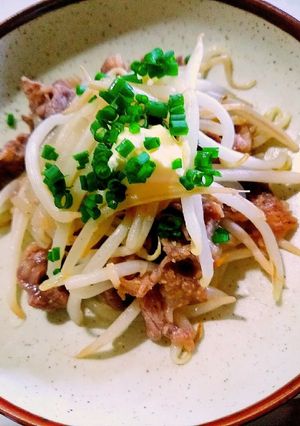 もやしと牛肉の味噌バター炒め♪-レシピのメイン写真