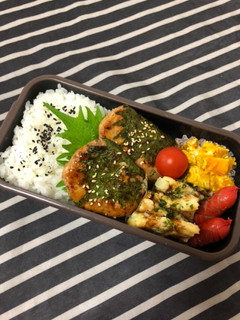 男子高校生弁当★17 しそつくね弁当-レシピのメイン写真