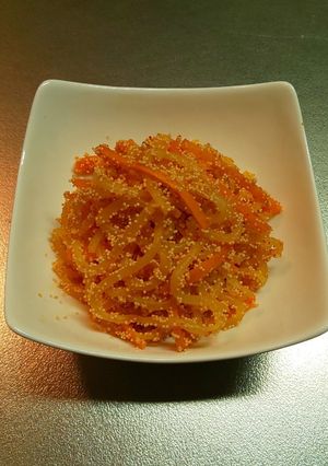 しらたきとにんじんの明太子炒め-レシピのメイン写真