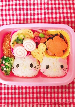 簡単！キティーちゃん　キャラ弁　デコ弁-レシピのメイン写真