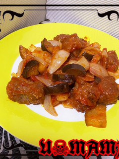 夏野菜とミンチブロックのトマト炒め-レシピのメイン写真