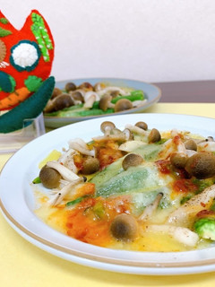 オクラとしめじのチーズ焼き-レシピのメイン写真