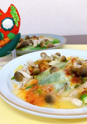 オクラとしめじのチーズ焼き-レシピのメイン写真