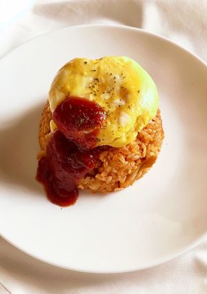 超簡単！まん丸オムライス-レシピのメイン写真