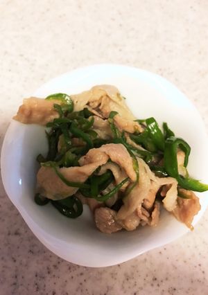 調味料2つだけ!簡単、ピーマン豚肉炒め!-レシピのメイン写真