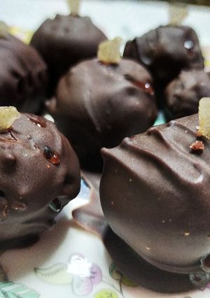 胡桃とこしあんのトリュフチョコレート♪-レシピのメイン写真