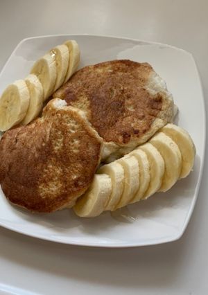 ふわふわ！簡単オートミールパンケーキ♡-レシピのメイン写真