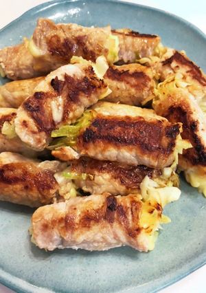 豚肉にチーズとキャベツ巻き巻き-レシピのメイン写真