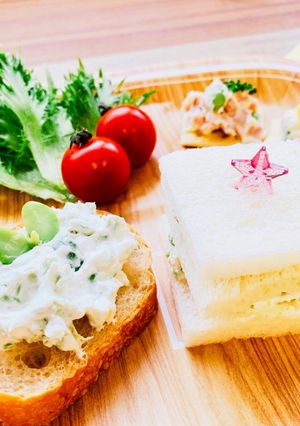 【マミーズ】枝豆と生クリームサンド-レシピのメイン写真