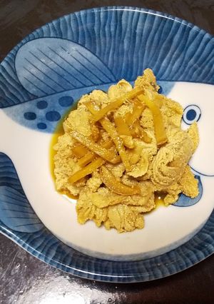 生姜たっぷり!ハモの卵の煮付け-レシピのメイン写真