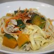 フェットチーネのほうとう風クリームパスタ