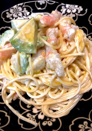 冷製エビアボカドパスタの作り方-レシピのメイン写真