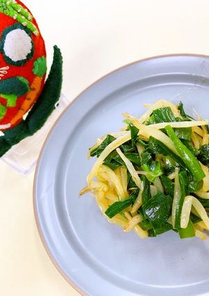ニラともやしのカレー粉炒め-レシピのメイン写真