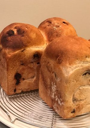 レーズン食パン！バター油卵牛乳砂糖無し-レシピのメイン写真