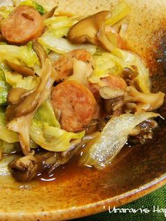 簡単♪レタスまるまるバタぽん炒め-レシピのメイン写真
