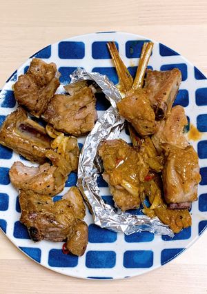 ベトナム風のりんご酢の焼き豚[左側]-レシピのメイン写真