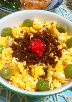甘辛牛そぼろ四食彩色ご飯-レシピのメイン写真