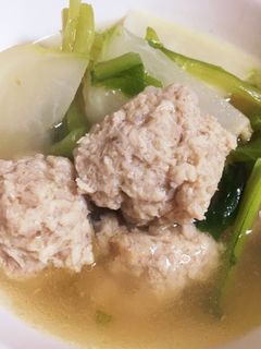 カブと鶏団子の煮物-レシピのメイン写真