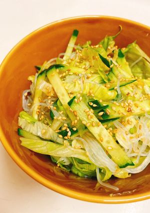 やさしいお酢と麺つゆで中華風春雨サラダ-レシピのメイン写真
