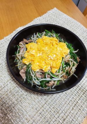ふわふわ玉子の豚もやしニラ玉-レシピのメイン写真