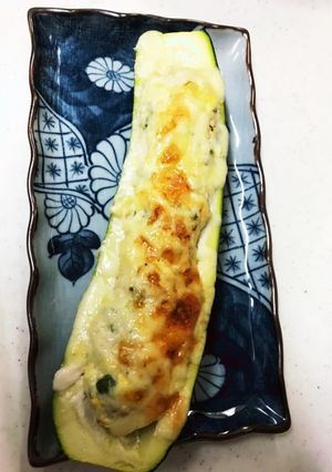 まるごとズッキーニのチーズ焼き-レシピのメイン写真