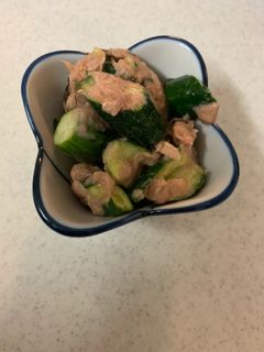 きゅうりツナの塩昆布和え-レシピのメイン写真