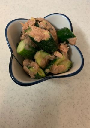 きゅうりツナの塩昆布和え-レシピのメイン写真