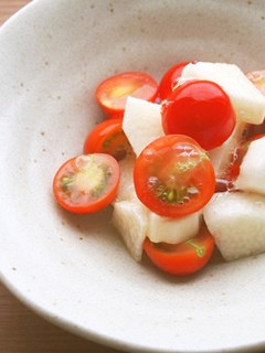 プチトマトと長芋の酢の物♪ツルシャキ♪-レシピのメイン写真