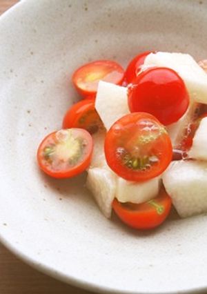 プチトマトと長芋の酢の物♪ツルシャキ♪-レシピのメイン写真