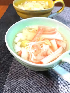 カニカマと白菜の中華スープ-レシピのメイン写真