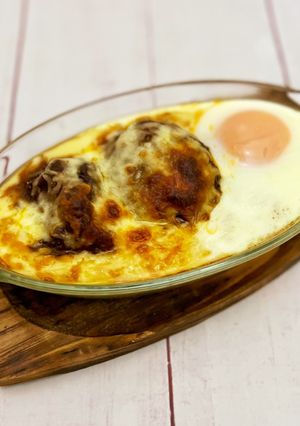 残ったハンバーグでファミレス風ドリア♪-レシピのメイン写真