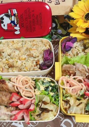 高校1年女子お弁当♡2020.07.01-レシピのメイン写真