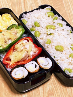 ピーマンの鶏肉詰め(チーズ入り)-レシピのメイン写真