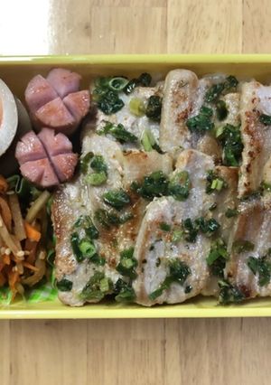 【お弁当用】ネギ塩豚丼-レシピのメイン写真