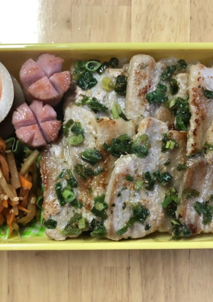 【お弁当用】ネギ塩豚丼-レシピのメイン写真