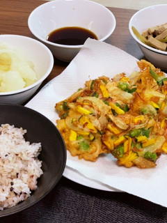 夏野菜のかき揚げ丼(夏越ごはん)-レシピのメイン写真