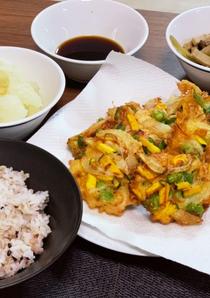 夏野菜のかき揚げ丼（夏越ごはん）-レシピのメイン写真