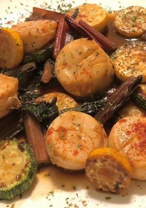 香川県小豆島の夏野菜でホタテのバター炒め-レシピのメイン写真