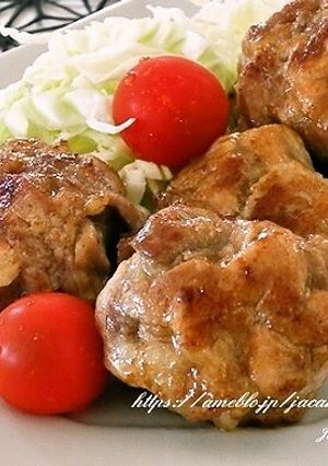 豚こまボールの和風ミニハンバーグ-レシピのメイン写真