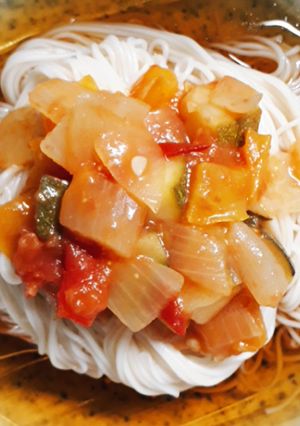 ラタトゥイユそうめん【ＪＡ遠州夢咲】-レシピのメイン写真