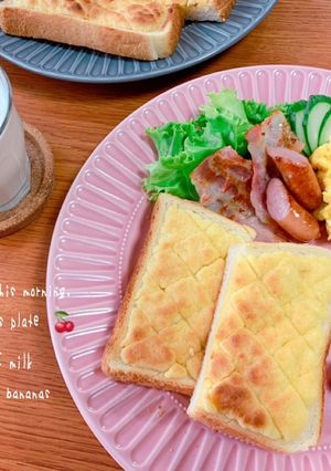-メロンパン風トースト--レシピのメイン写真