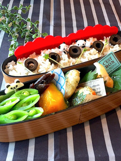 作り置きおかずでパンダ弁当 詰め方-レシピのメイン写真