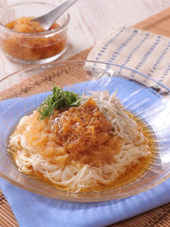 なめ茸としらすのさっぱりそうめん-レシピのメイン写真